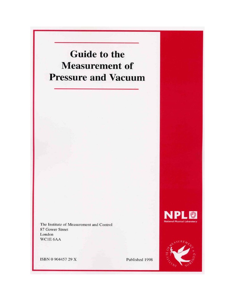 Ebook - Guide To The Measurement of Pressure and Vacuum PDF | PDF ...
