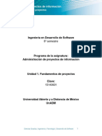 Unidad 1 Fundamentos de Proyectos ROSA