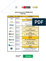 Programa Seminario Central