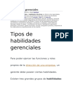 Habilidades Gerenciales