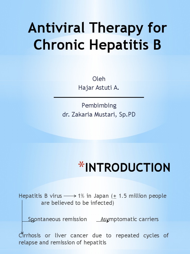 Antiviral Therapy For Chronic Hepatitis B | PDF | Hepatitis | Hepatitis B