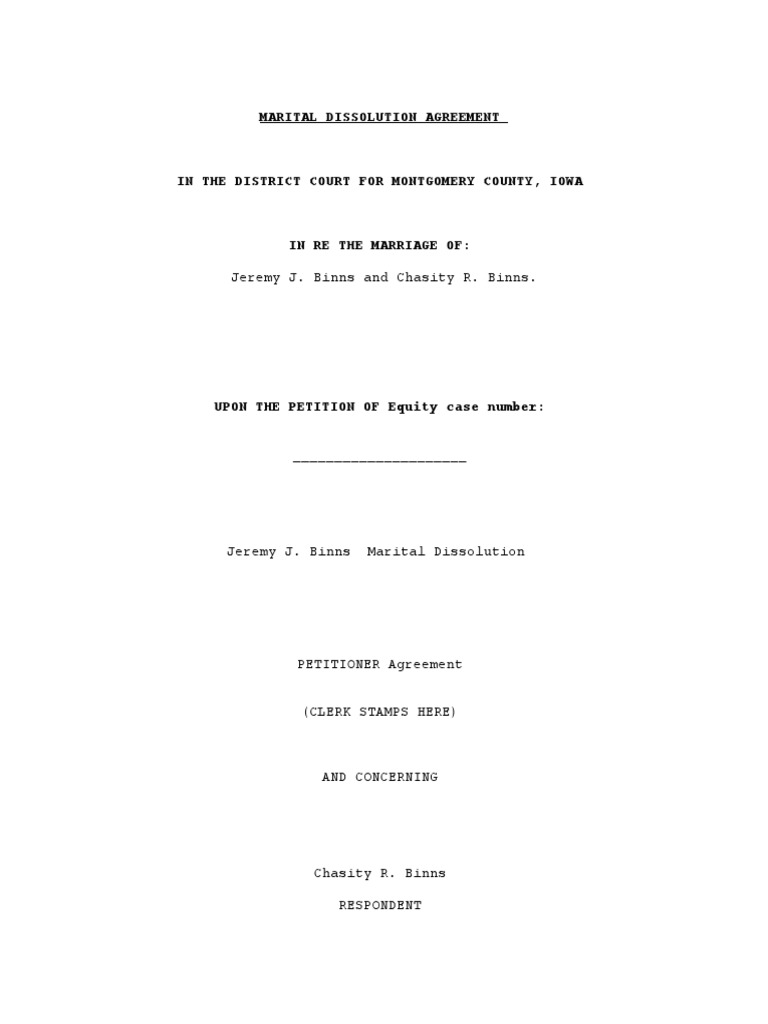 Annies Divorce Papers PDF Divorce Alimony