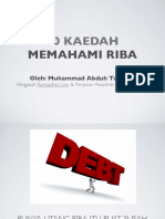 10 Kaedah Dalam Mengenal Riba