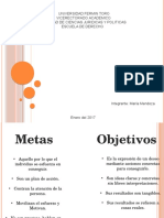 Metas y Objetivos Mapa Maria Mendoza