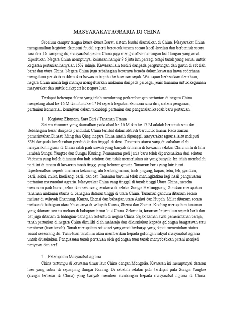 Masy Agraria China Pdf