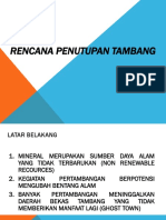 Pertemuan 7 8 Penutupan Tambang