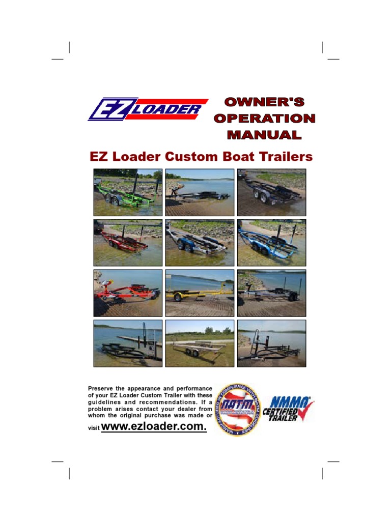EZ Loader Owners Manual | PDF | Trailer (Vehicle) | Brake
