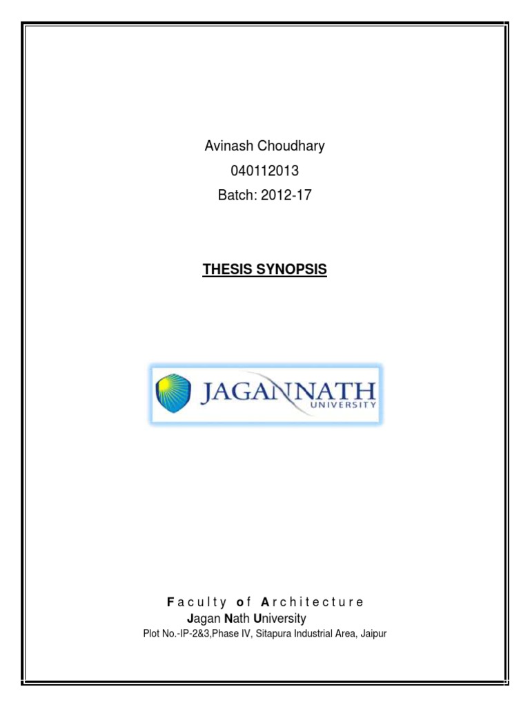 Eco resort thesis synopsis picture