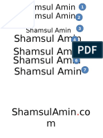 Shamsul Amin