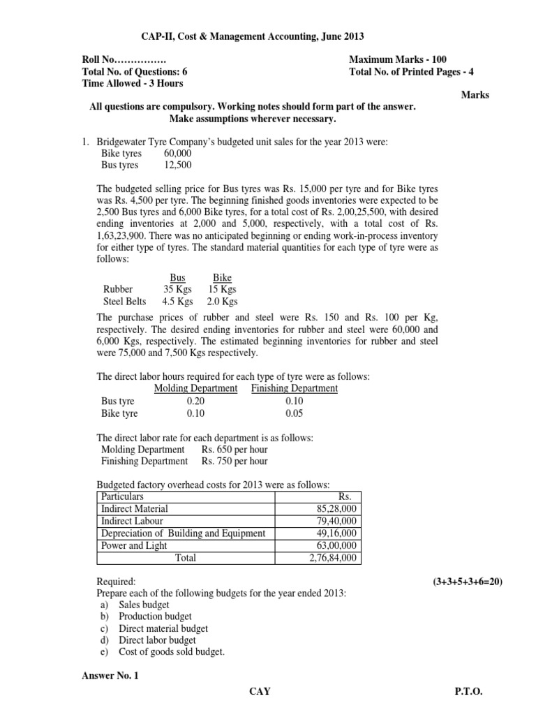 Capii Costaccount June13 | PDF | Taxes | Cost Of Goods Sold