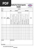 Grinder Safety Inspection Checklist | PDF | Grinding (Abrasive Cutting ...