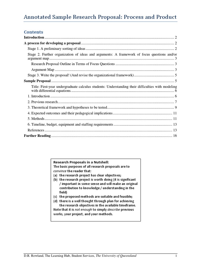 Research Proposal Sample | PDF | Ordinary Differential Equation ...