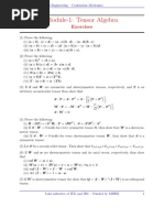 Exercises 1 Continuum Mechanics