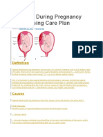 Bleeding During Pregnancy and Nursing Care Plan