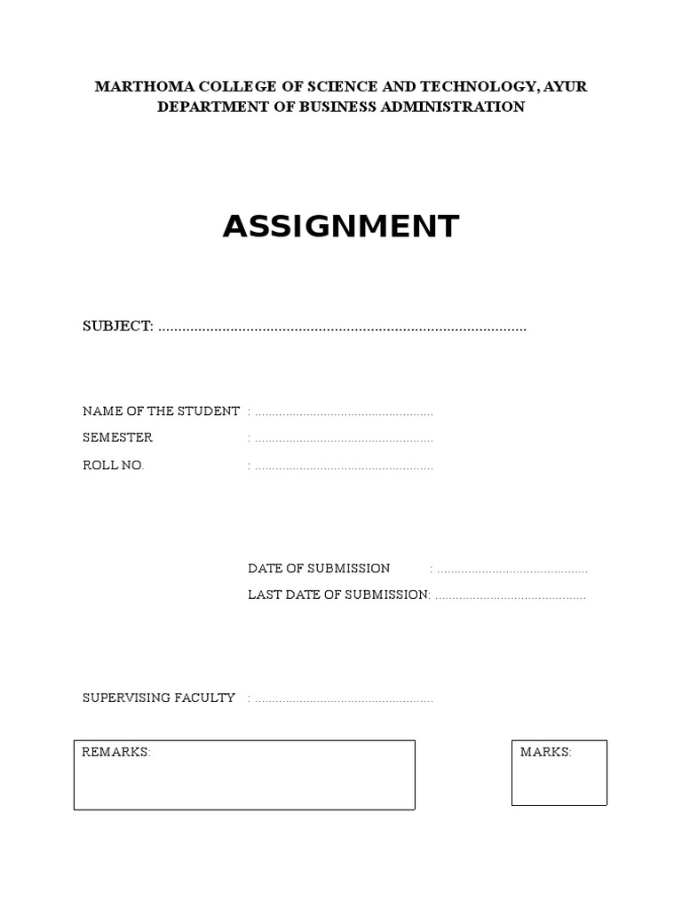 Business Administration Assignment Template | PDF | Business | Computers