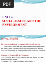 EVS Unit-IV Social Issue and The Environment