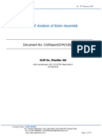 Fe Analysis of Rotor Assembly: Document No: Ch/Report/Drm/109/2016-17