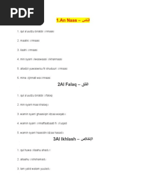 Surah An Nas Surah Ad Duha