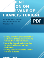 Sediment Erosion on Francis Turbine Guide Vane
