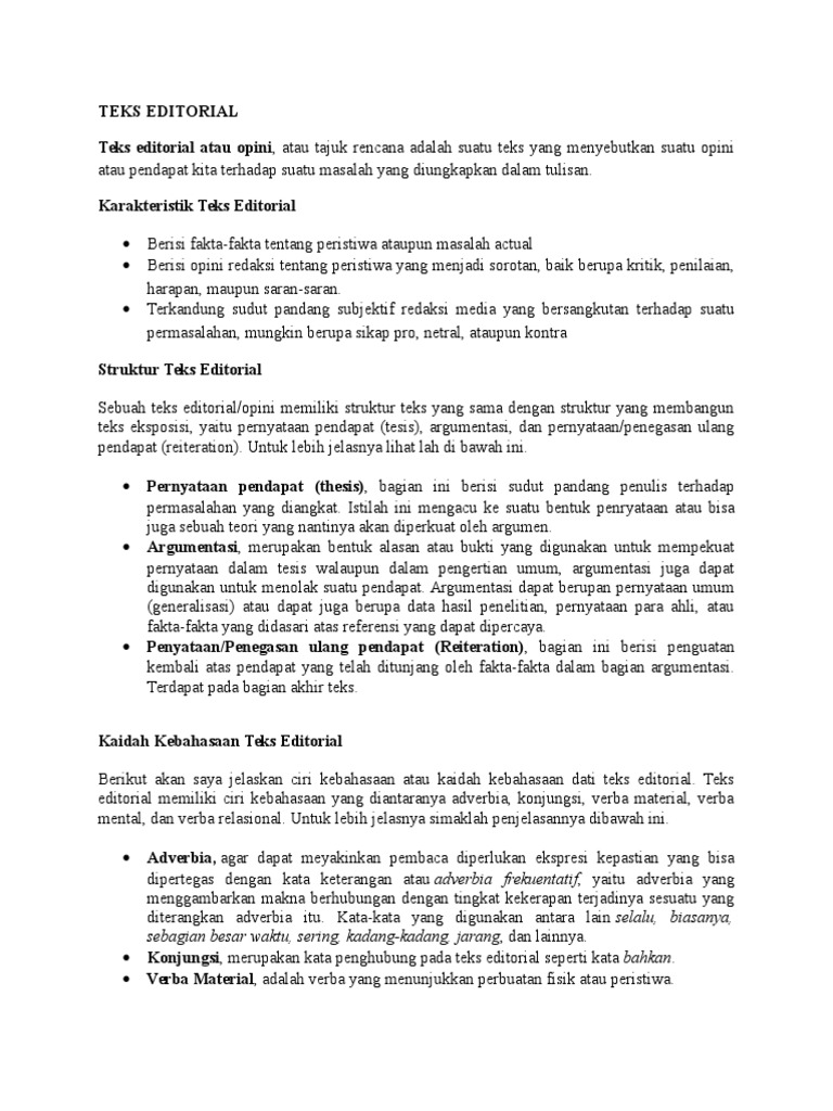 Contoh Teks Editorial Tentang Lingkungan Sekolah - Mobile Legends