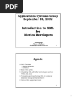 Introduction To XML For Iseries Developers: Applications Systems Group September 18, 2002