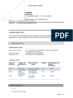 Praveer Kumar Singh: Curriculum Vitae