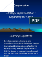 Chapter Nine Strategy Implementation: Organizing For Action