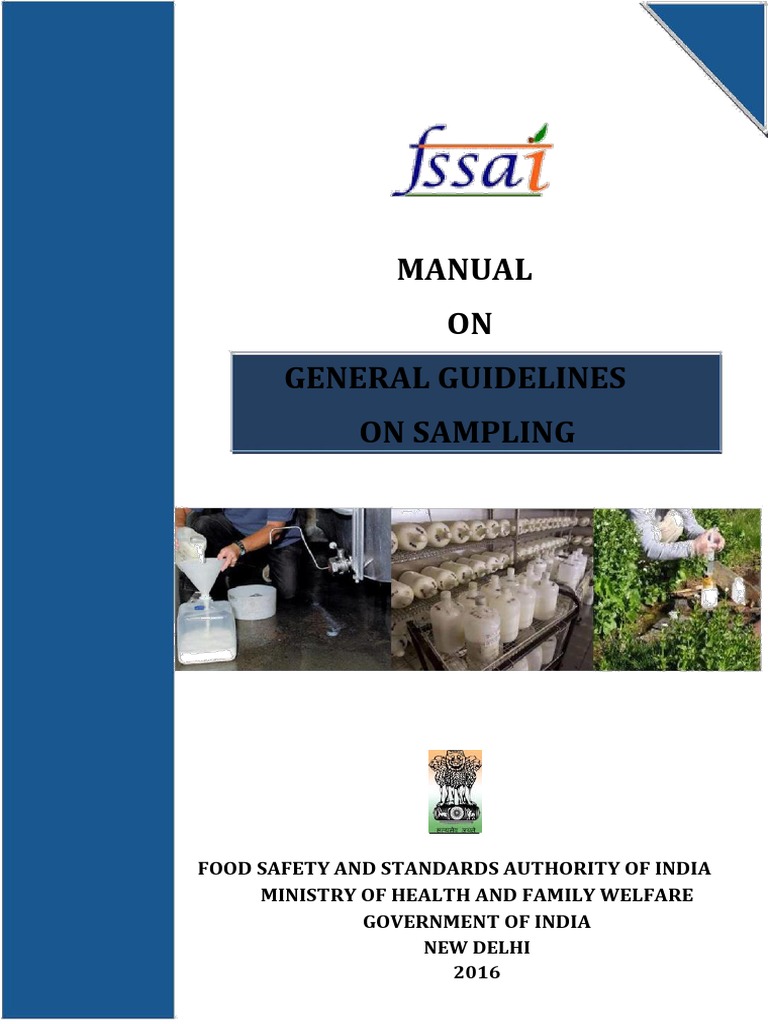Manual Sampling Guidelines 25052016 PDF Sampling (Statistics