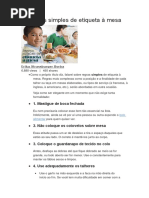 24 Regras Simples de Etiqueta à Mesa - Copia