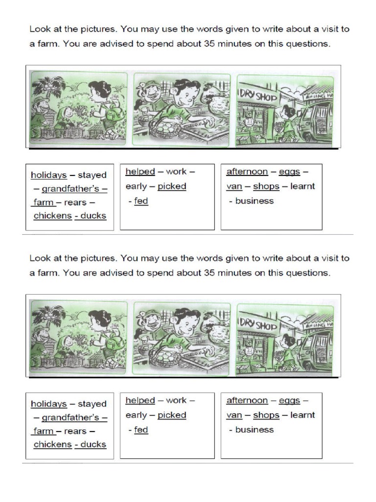 A visit to the farm story picture