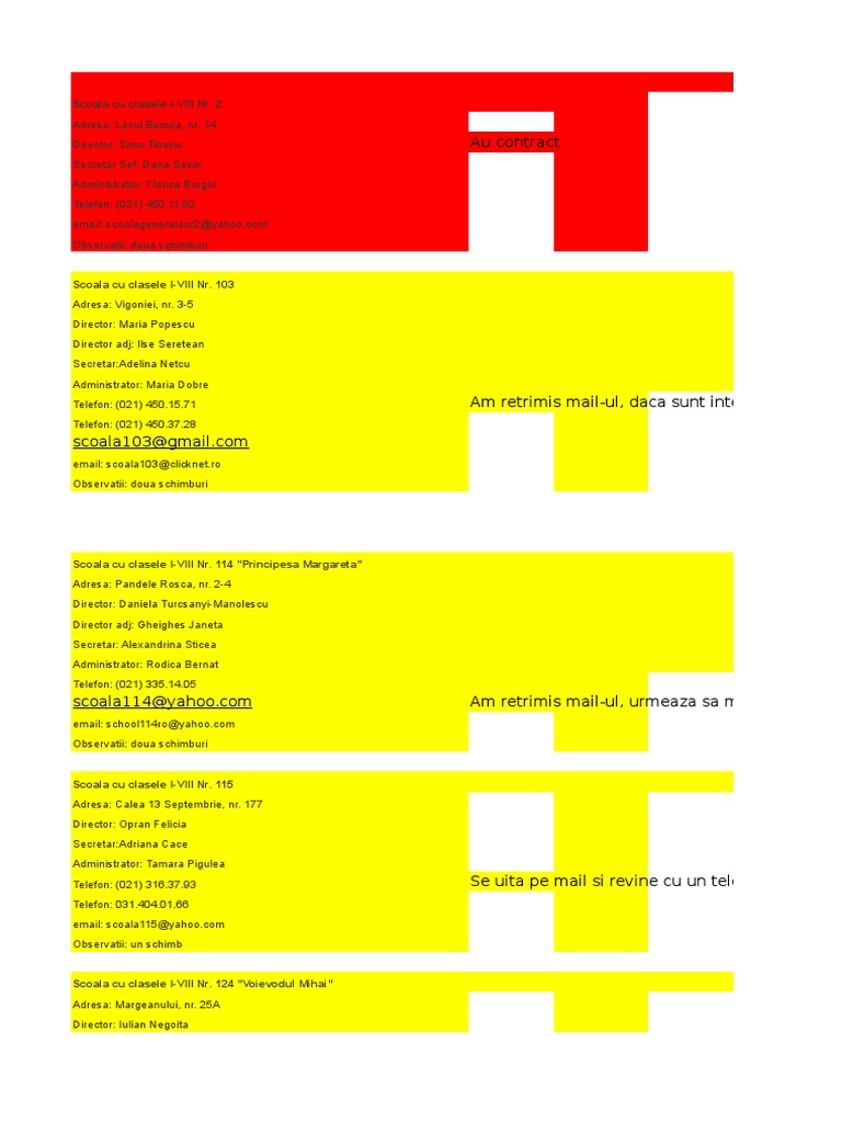 Scoli Si Gradinite Stat Sect. 5 | PDF