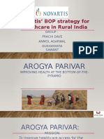 Novartis' BOP Strategy For Healthcare in Rural India: Group: Prachi Dave Anmol Agarwal Dushayanta Sawant