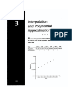 Interpolation polynomial approximates US population data