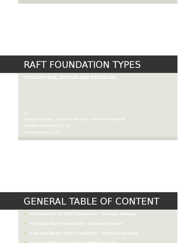 Raft Foundation Design and Detailing | PDF | Foundation (Engineering ...