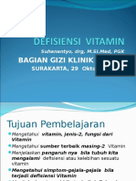 Defisiensi Vitamin( Gizi Klinik )