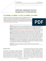 The Place of Gonadotropin-Releasing Hormone Agonists in The Management of Endometriosis