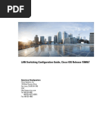 LAN Switching Configuration Guide, Cisco IOS Release 15M&T