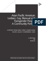 Asian Pacific American Lesbian, Gay, Bisexual and Transgender People: A Community Portrait