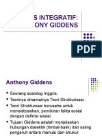 Analisis Integratif Antony Giddens