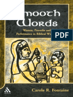 Carole Fontaine Smooth Words Women, Proverbs, and Performance in Biblical Wisdom JSOT Supplement 2002 PDF