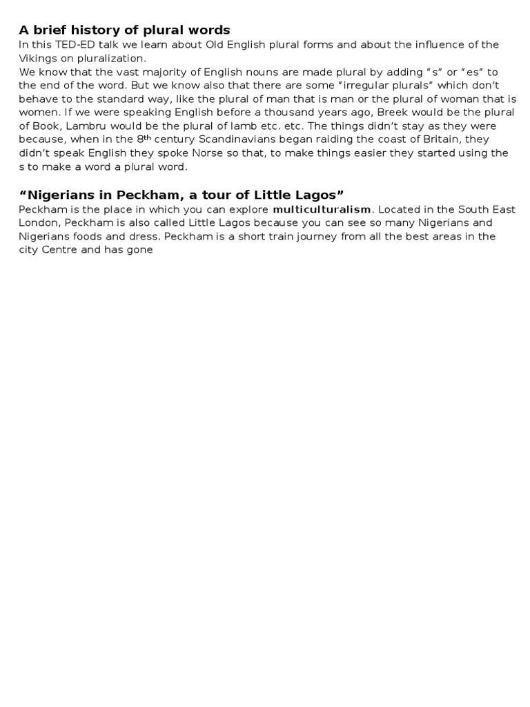 A Brief History of Plural Words PDF