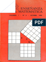 Volumen 1, Número 2, 1992 Enseñanza de La Matemática