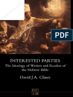 David J. A. Clines Interested Parties The Ideology of Writers and Readers of The Hebrew Bible JSOT Supplement 1995 PDF