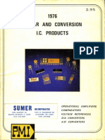 PMI Linear and Data Conversion IC Products 1976