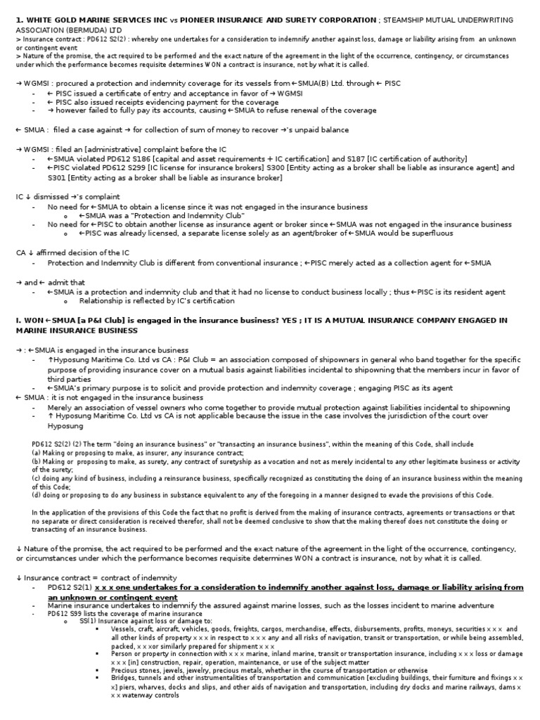 Insurance ; Compilation ; Rescission Insurance