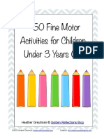 50 Fine Motor Activities Under 3