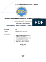 Acto Jurídico, Negocio Jurídico y Actos de Comercio