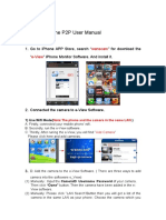 Iphone P2P User Manual: Wanscam E-View