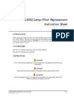 020 000023 01 Christie LX650 Lamp Filter Replacement