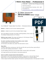 Water Flow Meter Instruction - TK